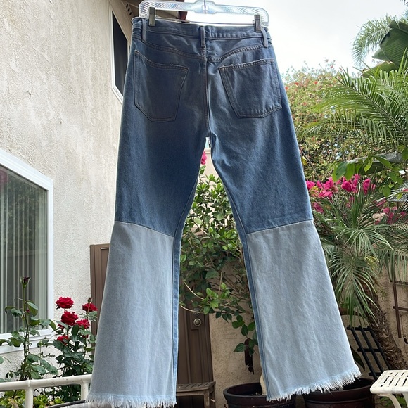 Frame DenimJeans | Hurley Le Panel Block Cropped - Picture 6 of 9